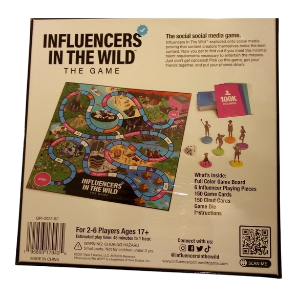 Influencers in the Wild Board Game - Ages 17 & up, Family Fun Night 2-6 … - Picture 5 of 7
